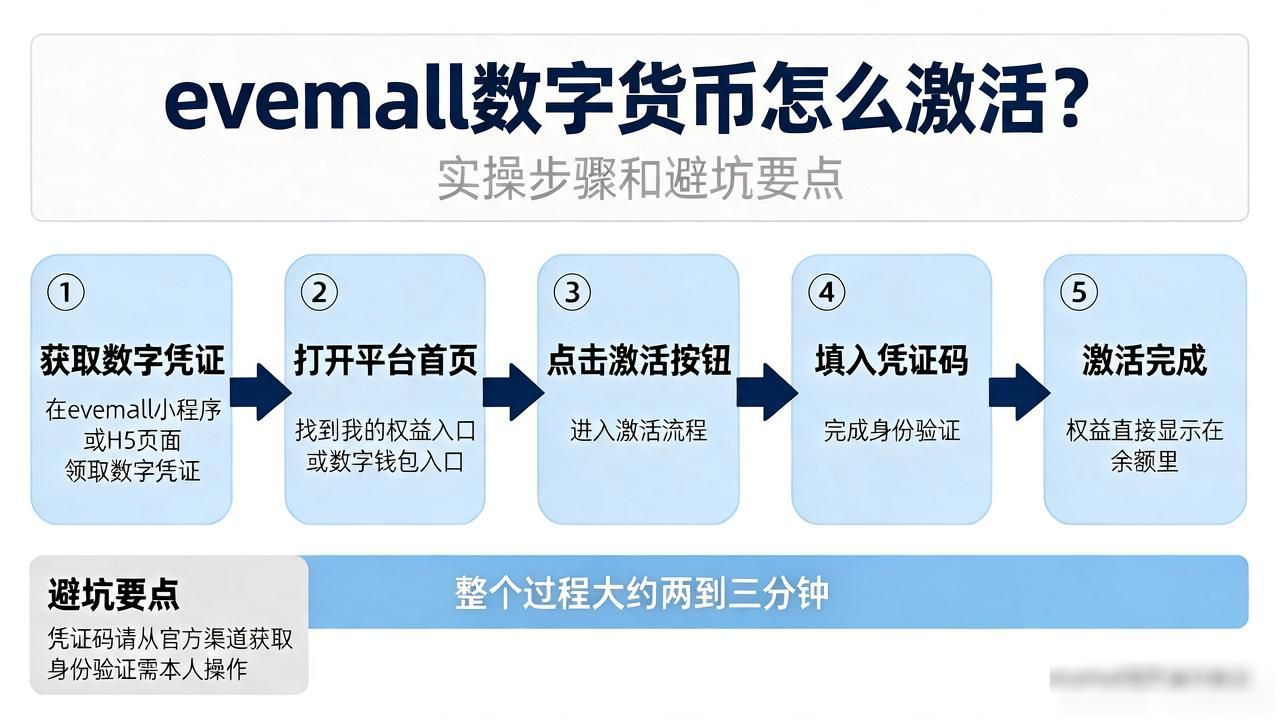 evemall数字货币怎么激活？实操步骤和避坑要点