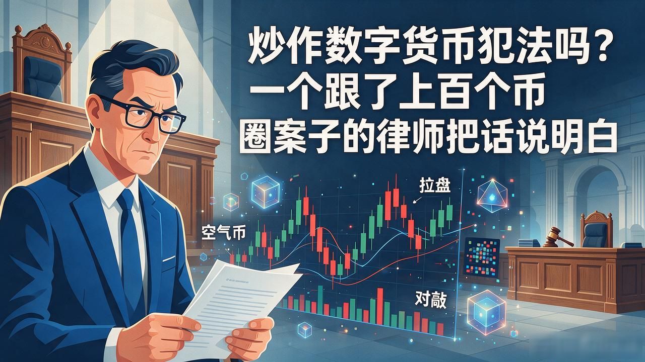 炒作数字货币犯法吗？一个跟了上百个币圈案子的律师把话说明白