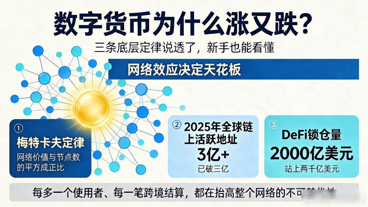数字货币为什么涨又跌？三条底层定律说透了，新手也能看懂