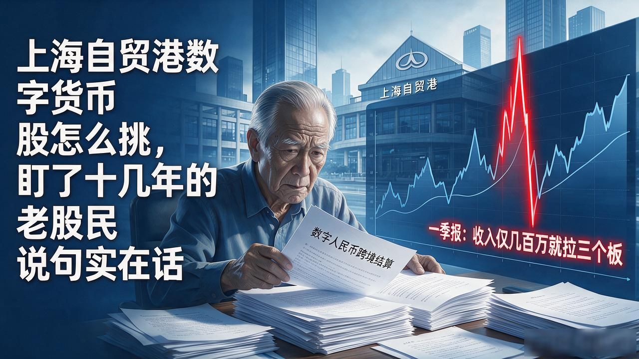 上海自贸港数字货币股怎么挑，盯了十几年的老股民说句实在话