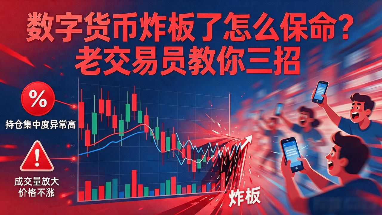 数字货币炸板了怎么保命？老交易员教你三招