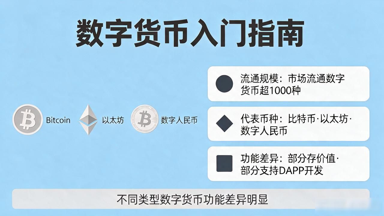 数字货币入门指南：一图看懂数字货币是什么