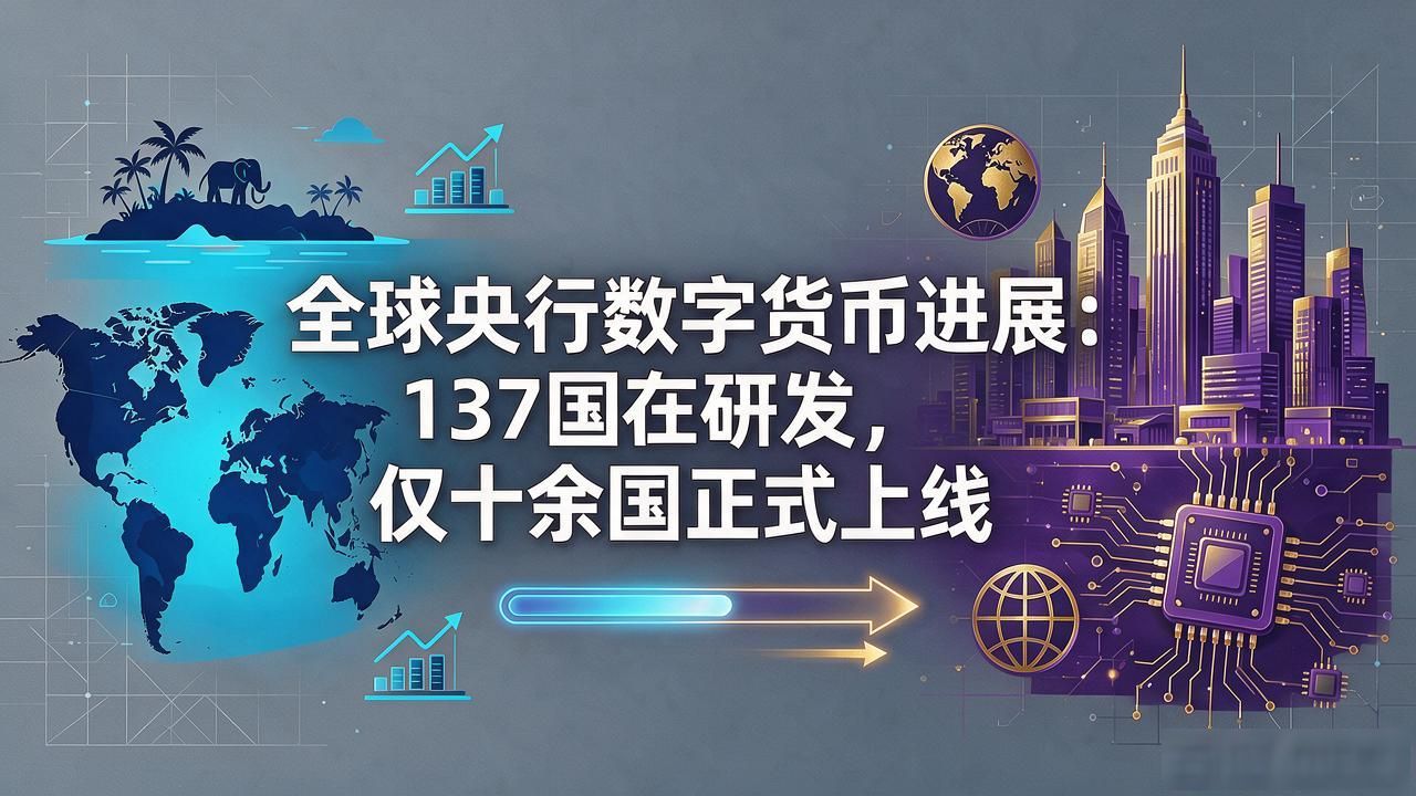 全球央行数字货币进展：137国在研发，仅十余国正式上线