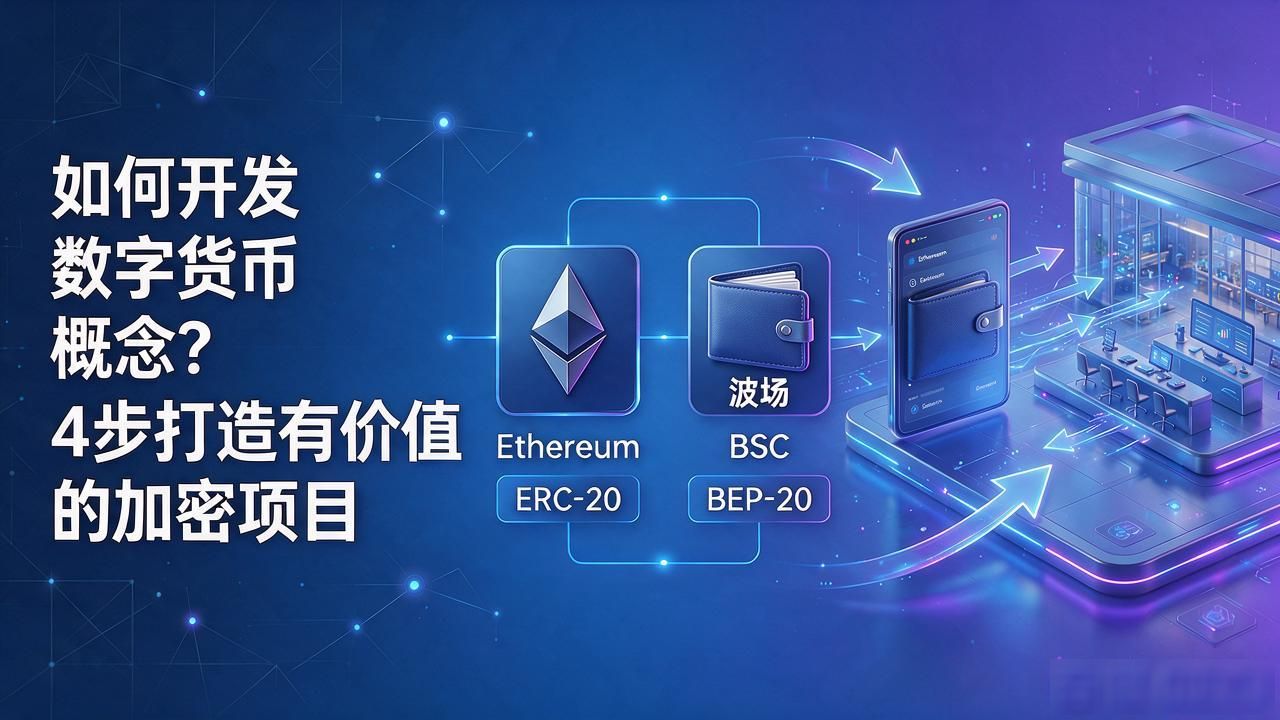 如何开发数字货币概念？4步打造有价值的加密项目