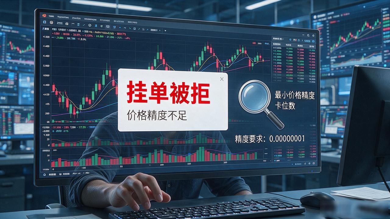 数字货币怎么测卡位数？挂单被拒就查最小价格精度，一篇讲透