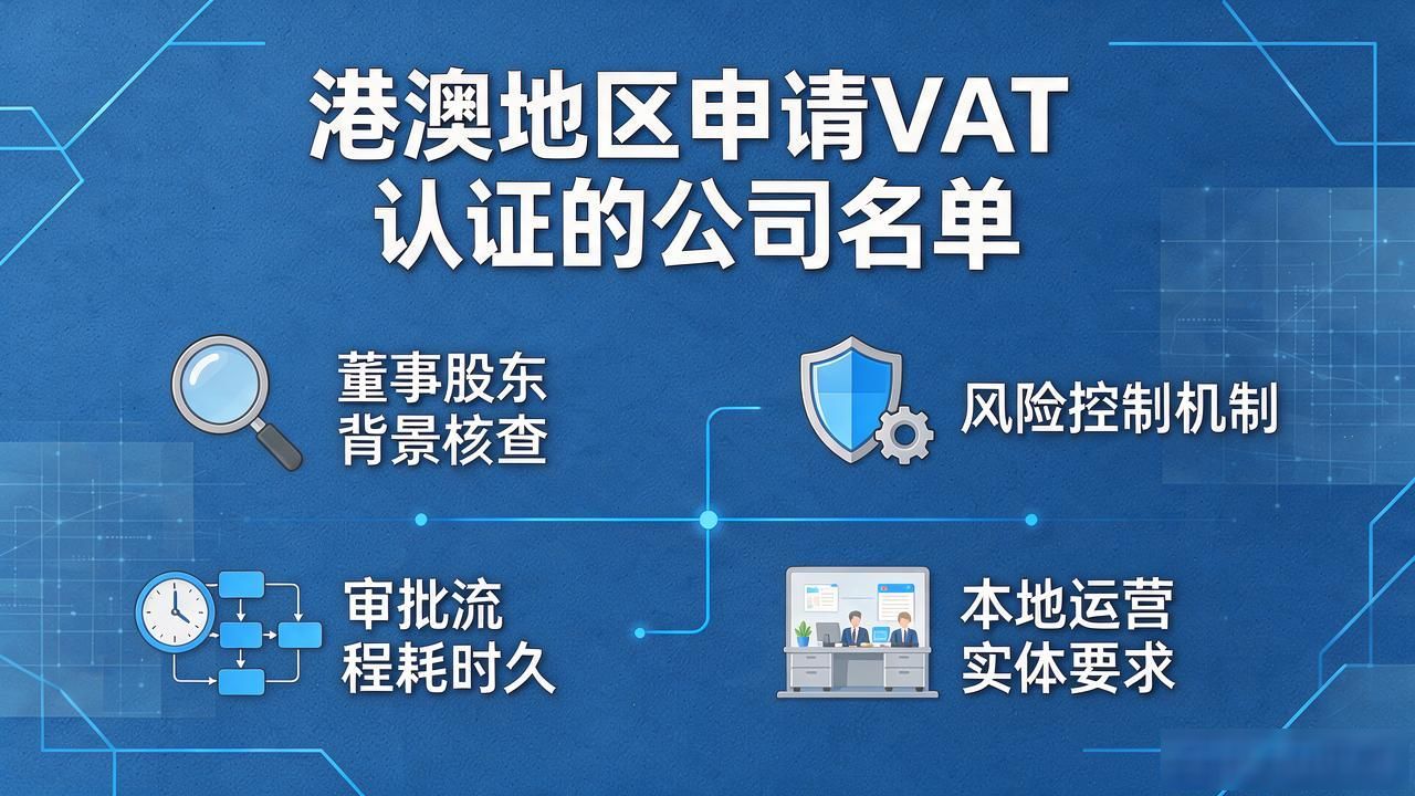 港澳地区申请VAT认证的公司名单