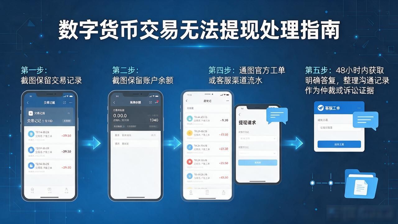数字货币交易无法提现怎么办？平台冻结账户这样处理才靠谱