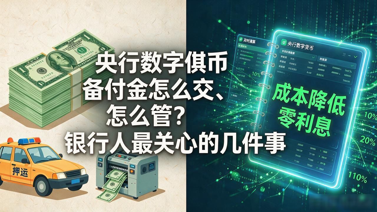 央行数字货币备付金怎么交、怎么管？银行人最关心的几件事