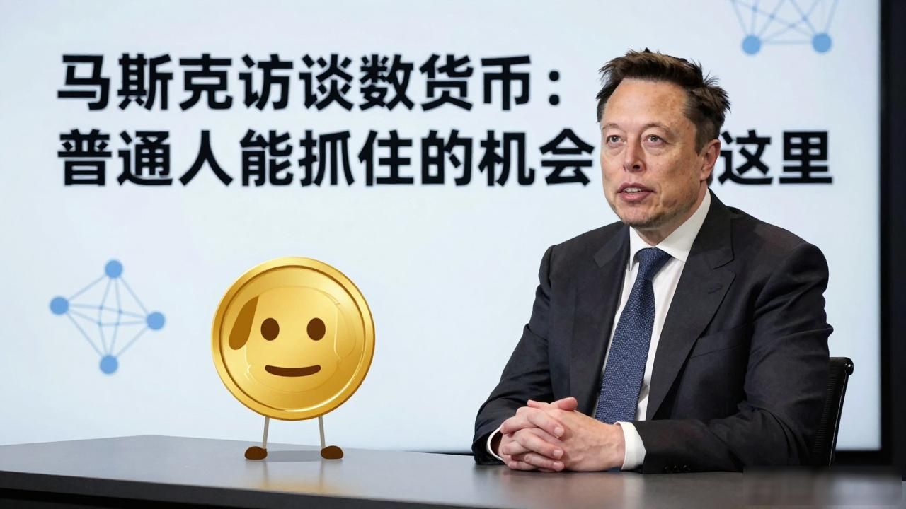 马斯克访谈数字货币：普通人能抓住的机会都在这里