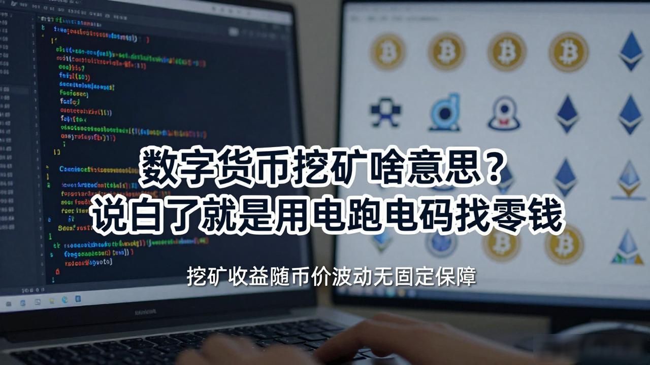数字货币挖矿啥意思？说白了就是用电跑代码找零钱