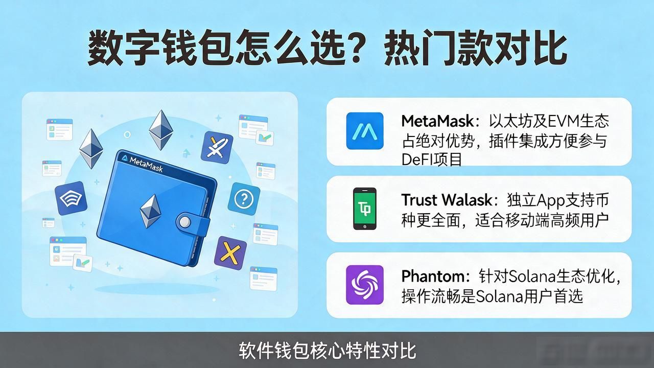数字钱包怎么选？热门款对比与避雷指南
