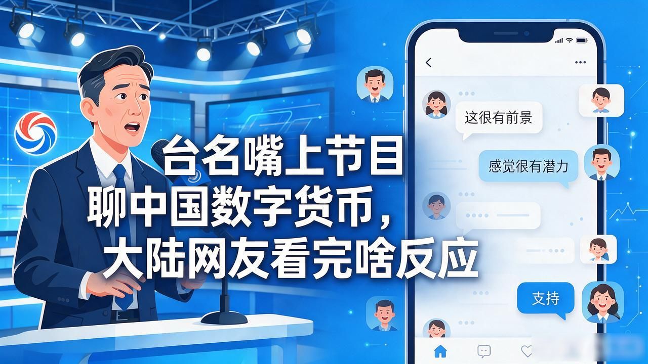 台名嘴上节目聊中国数字货币，大陆网友看完啥反应