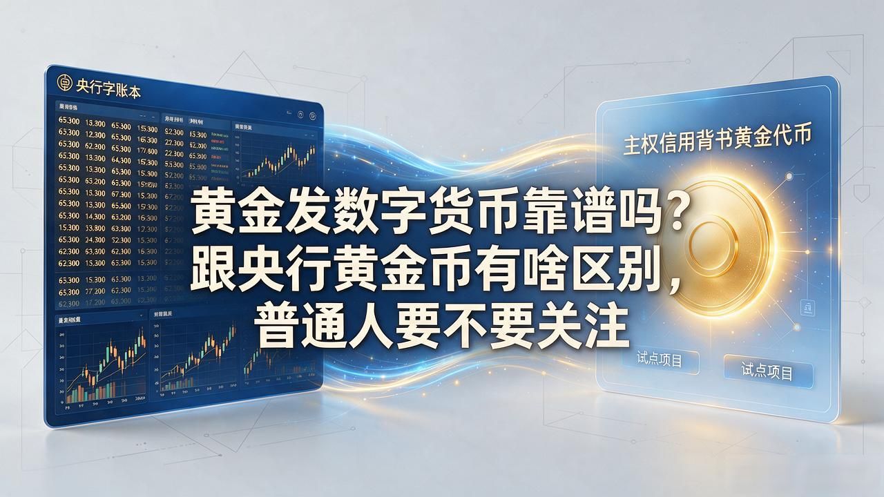 黄金发数字货币靠谱吗？跟央行黄金币有啥区别，普通人要不要关注