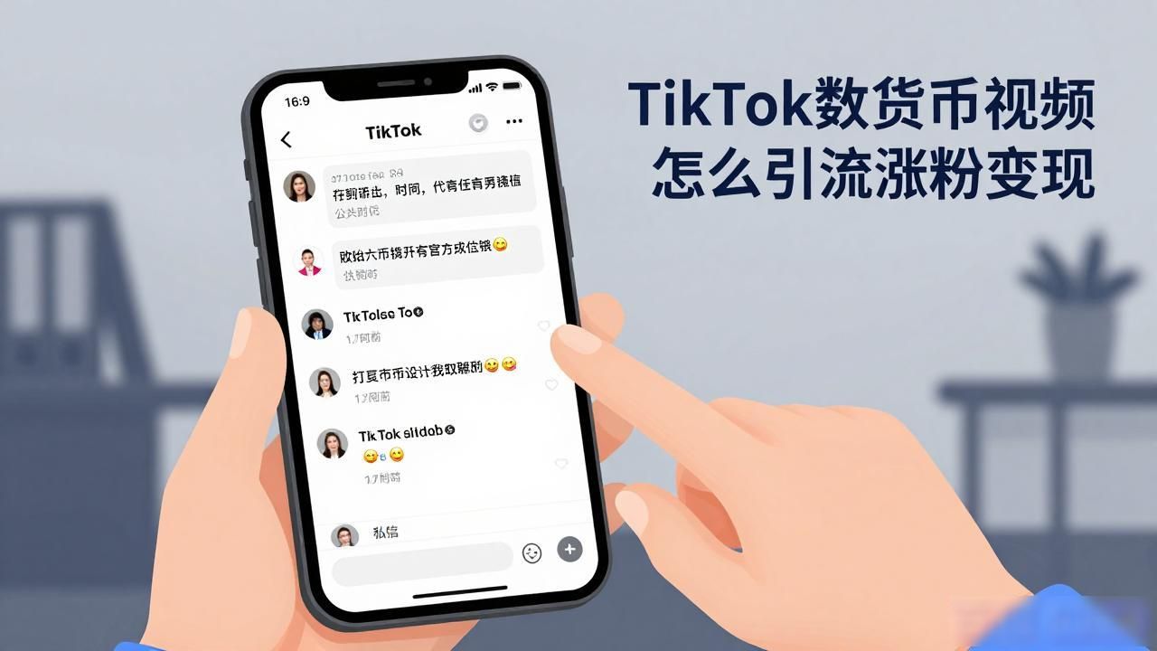 TikTok数字货币视频怎么引流涨粉变现