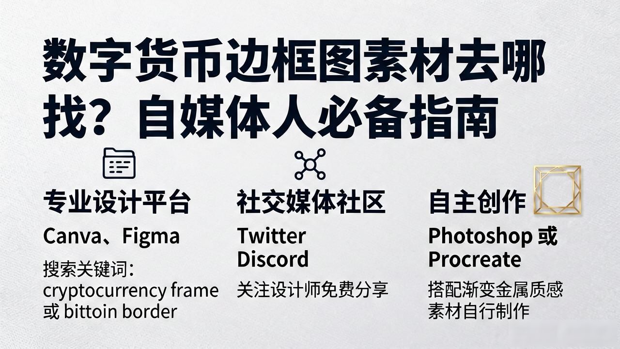 数字货币边框图素材去哪找？自媒体人必备指南