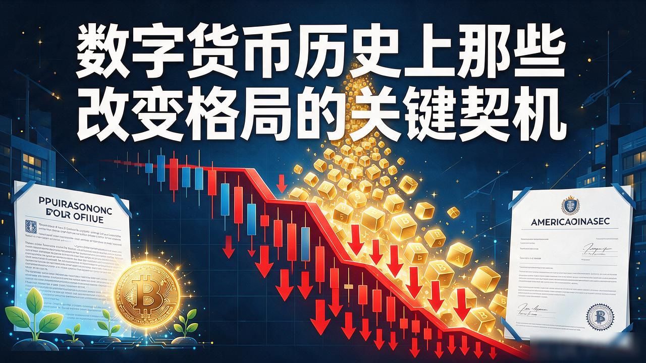 数字货币历史上那些改变格局的关键契机，搞透才能少走弯路
