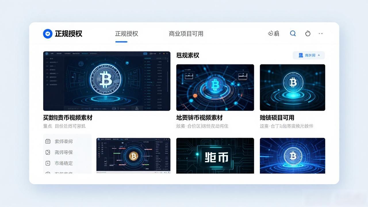 买数字货币视频素材，哪里找靠谱又便宜的
