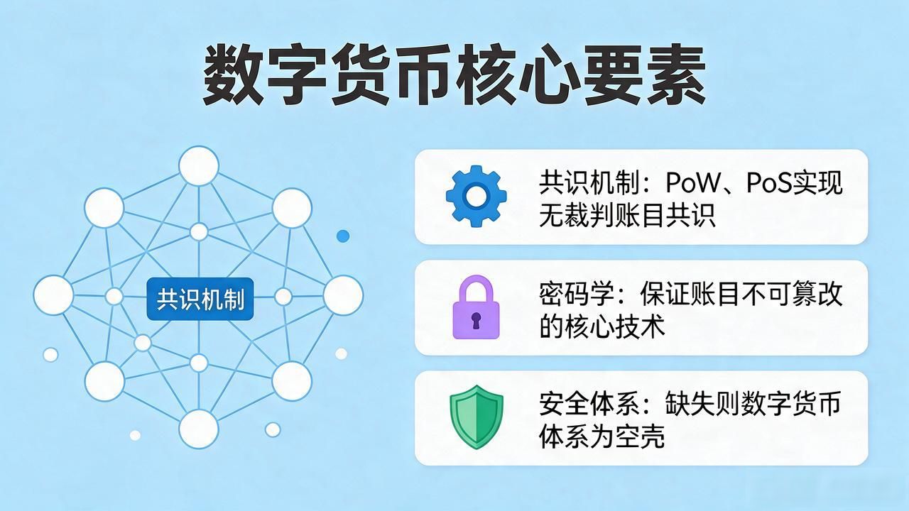 数字货币核心要素包括什么？别被带偏了，真正重要的就这几个
