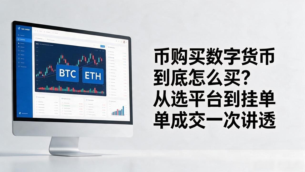 币购买数字货币到底怎么买？从选平台到挂单成交一次讲透