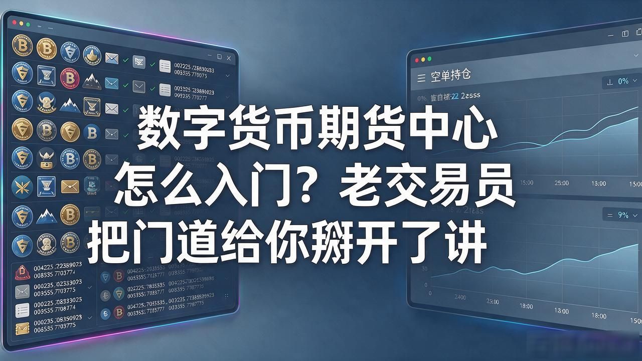 数字货币期货中心怎么入门？老交易员把门道给你掰开了讲