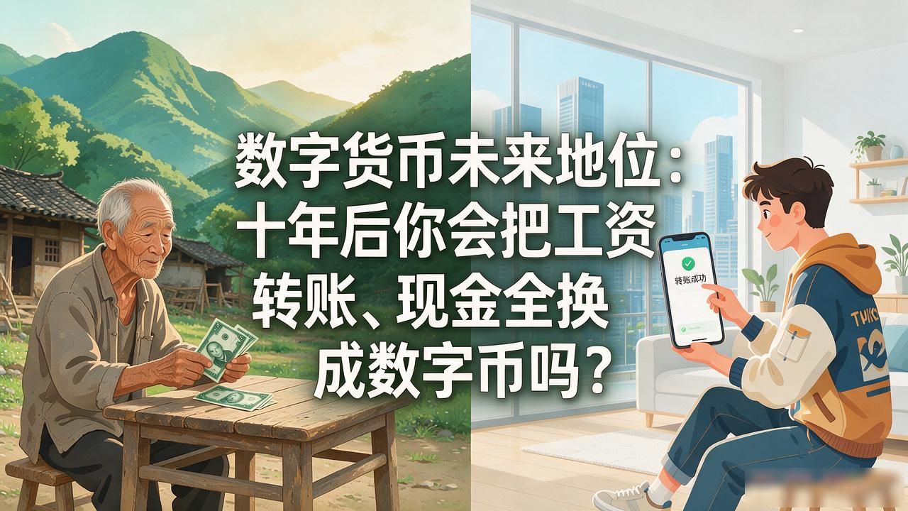 数字货币未来地位：十年后你会把工资、转账、现金全换成数字币吗