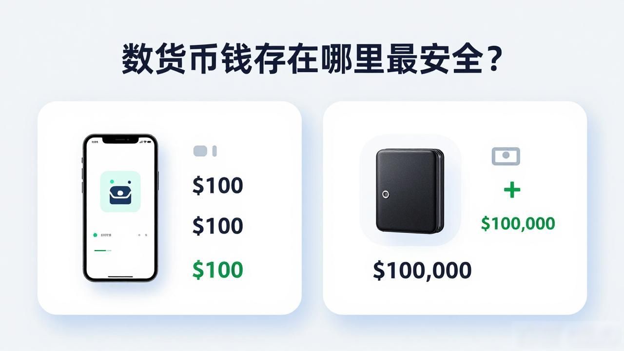 数字货币钱存在哪里最安全?