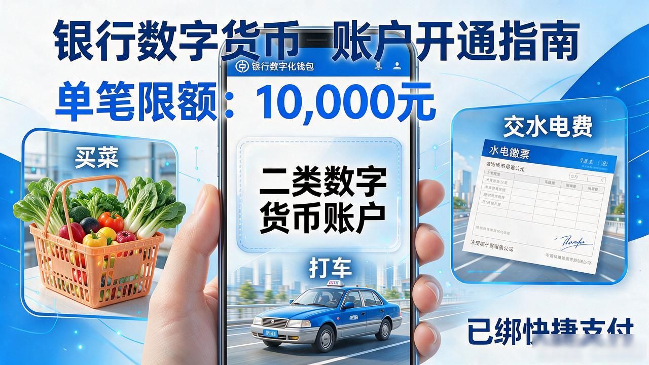 银行数字货币账户怎么开通？个人注册全流程讲清楚