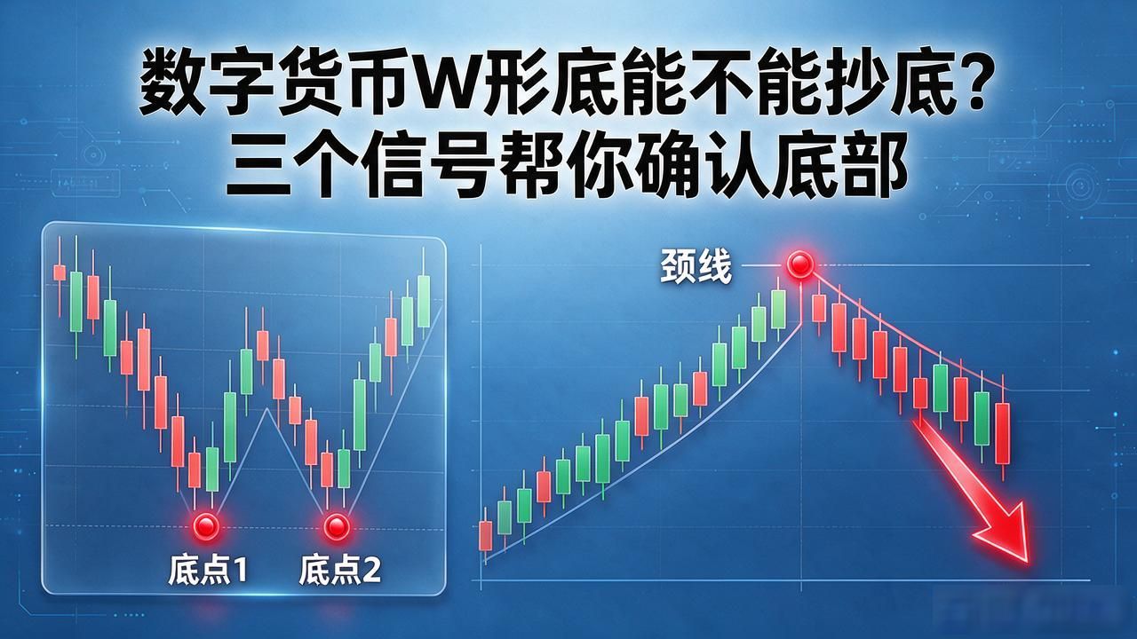 数字货币W形底能不能抄底？三个信号帮你确认底部