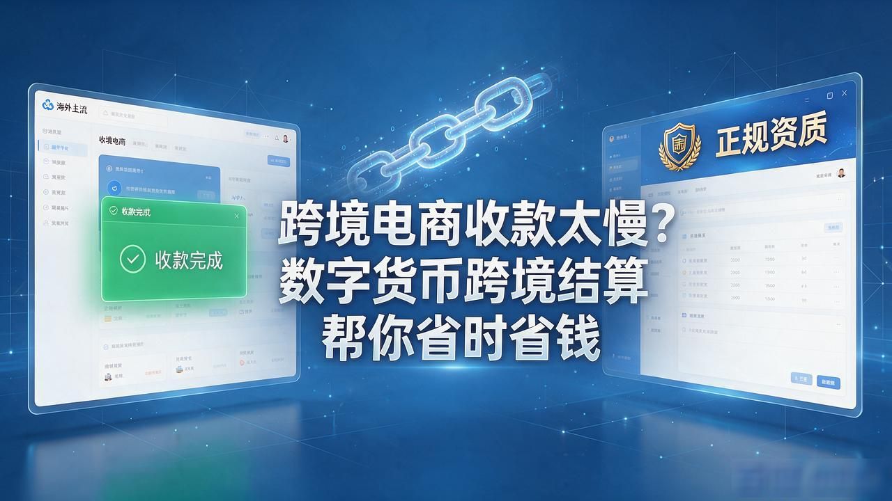 跨境电商收款太慢？数字货币跨境结算帮你省时省钱