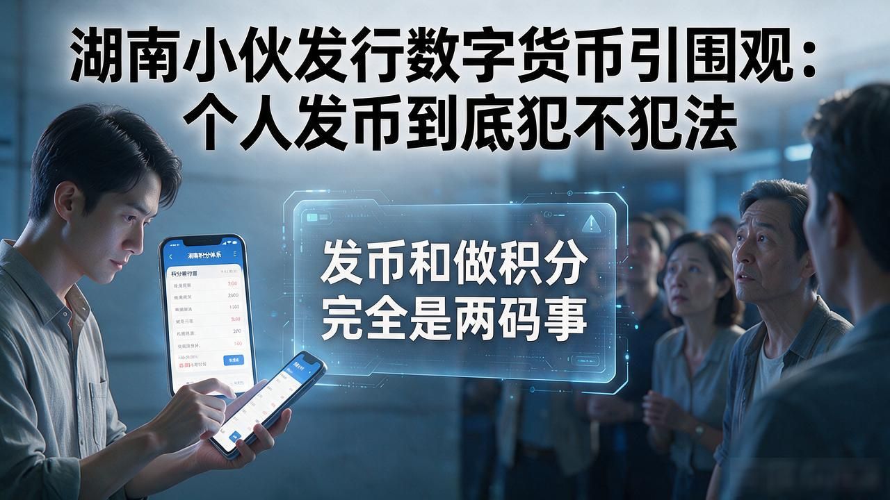 湖南小伙发行数字货币引围观：个人发币到底犯不犯法
