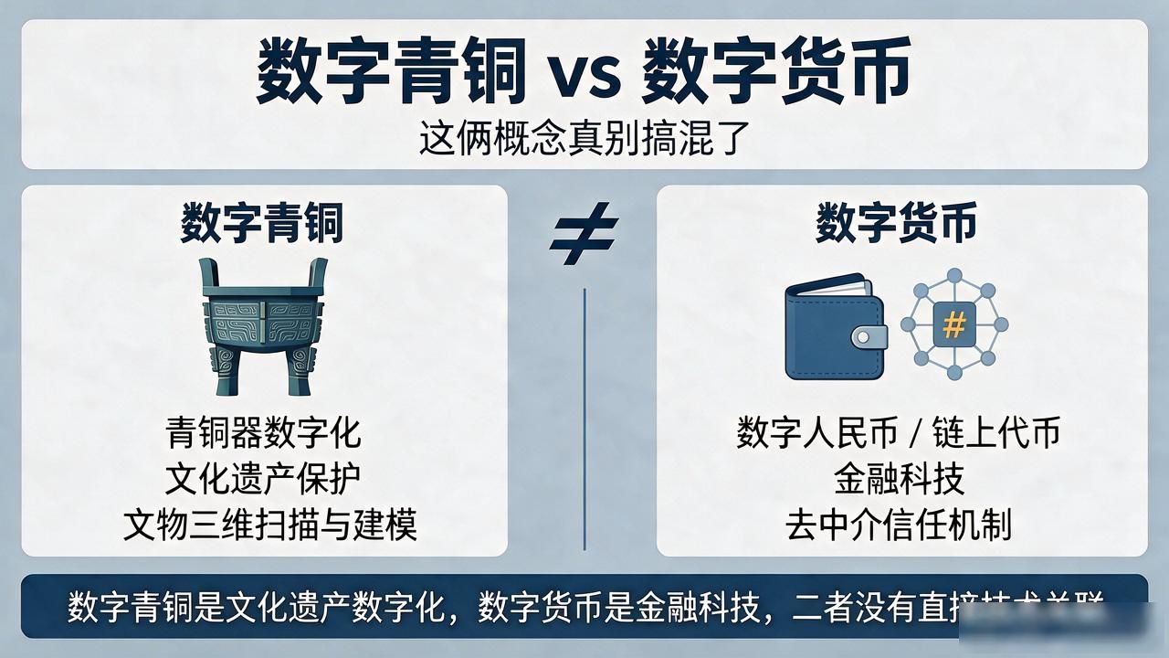 数字青铜跟数字货币到底有啥区别，这俩概念真别搞混了
